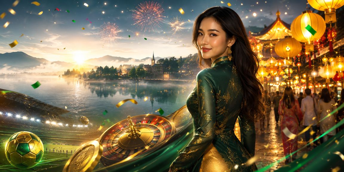 Không khí giải trí casino đêm tại chợ đêm Đà Lạt với ánh đèn lung linh đặc trưng