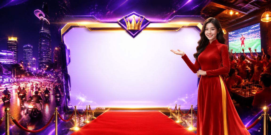 Người nhận thưởng VIP tại TP. Hồ Chí Minh mặc áo dài trong không gian casino cao cấp